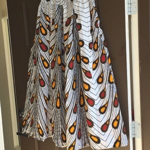 African Ankara Maxi Skirt